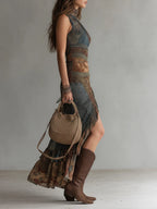 Renata | Vestido Largo Estilo Étnico
