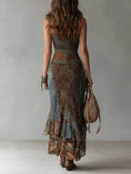 Renata | Vestido Largo Estilo Étnico