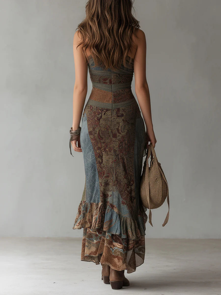 Renata | Vestido Largo Estilo Étnico
