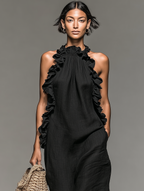 Ilaria | Vestido Largo con Volantes