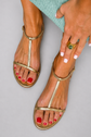 Rosalba | Sandalias planas de tiras finas