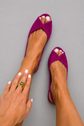 Fiorella | Sandalias peep-toe de efecto ante