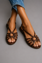 Bianca | Sandalias de punta abierta con tachuelas