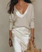 Ludovica | Vestido Midi Satinado con Jersey