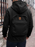 Sudadera Zaino con mochila integrada — Negro