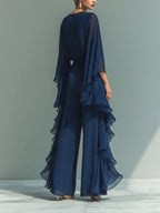 Gaia | Conjunto Elegante en Chifón con Volantes