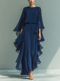 Gaia | Conjunto Elegante en Chifón con Volantes