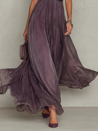 Margherita | Vestido Largo Morado con Escote