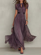 Margherita | Vestido Largo Morado con Escote