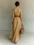 Sofia | Vestido Largo Elegante con Cinturón