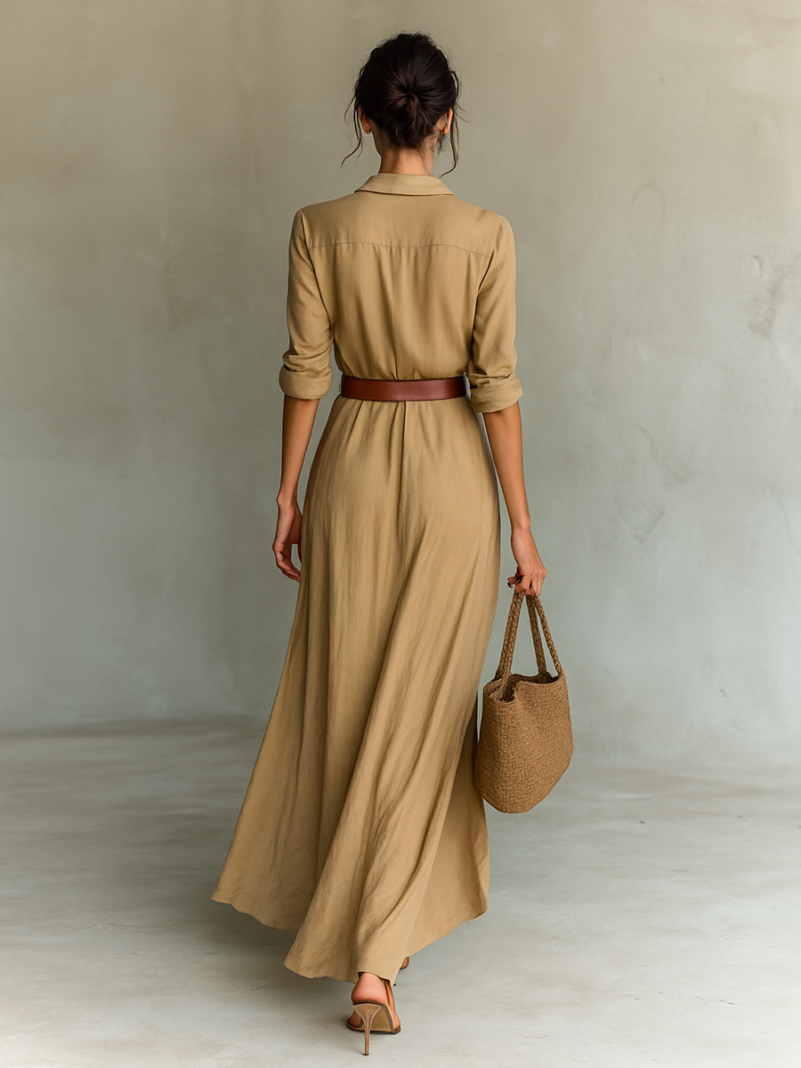 Sofia | Vestido Largo Elegante con Cinturón